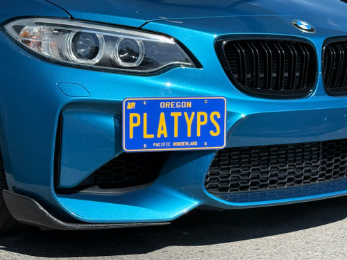 The Platypus License Plate Mount for BMW 2 Series F22, F87 2014 to 2021