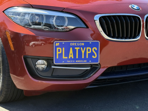 The Platypus License Plate Mount for BMW 2 Series F22, F87 2014 to 2021