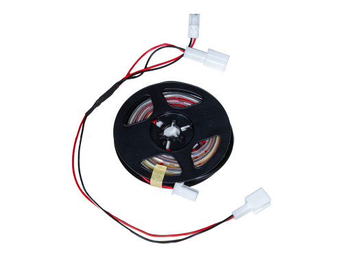 The MX5things trunk illumination kit y-splitter and LED strip on a spool 