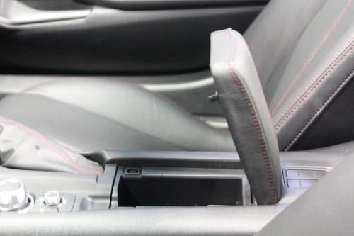 Elevated Armrest for Mazda MX-5 Miata 4th gen ND 2016 to 2024 Red Stitching