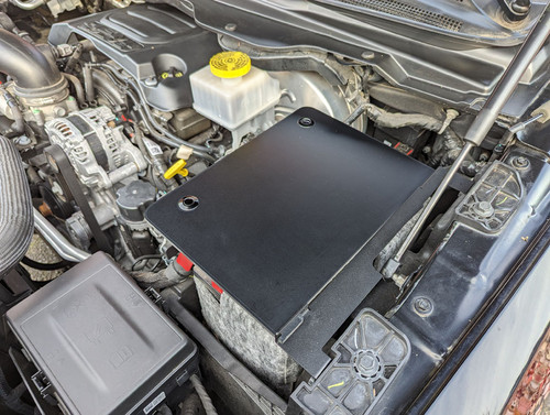 The CravenSpeed Battery Shield for the 5th Gen RAM 1500 truck.