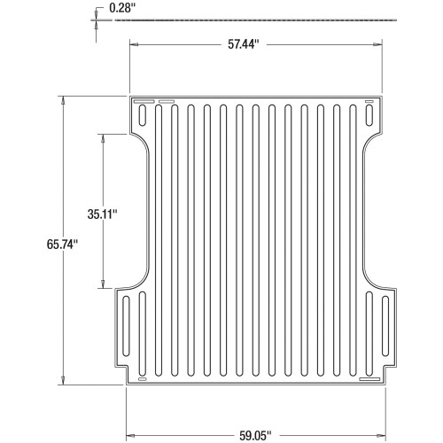 Truck Bed Mat for Ford F-250 Super Duty 2nd gen 2008 to 2010 8ft