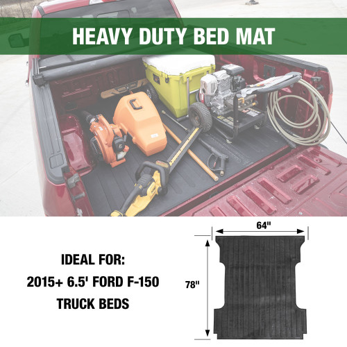 Truck Bed Mat for Ford F-350 Super Duty 3rd gen 2011 to 2016 6.5ft