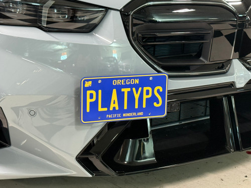 The Platypus License Plate Mount for BMW 5 Series G60, G90, G99 2024 to 2026 M5
