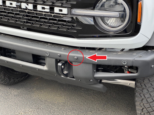 The Platypus License Plate Mount for Ford Bronco 6th gen 2021 to 2025 Bumper Mount (HD Modular Bumper Only)