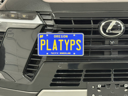The Platypus License Plate Mount for Lexus GX 3rd gen J250 2024 to
