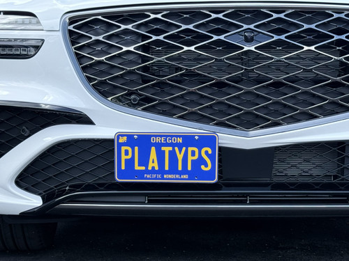 The Platypus License Plate Mount for Genesis GV70 2022 to 2026 2026+