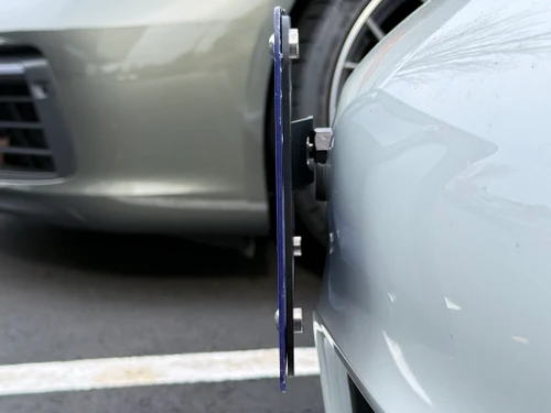 The Platypus License Plate Mount shown on a 2018 991.2 Porsche 911 Turbo