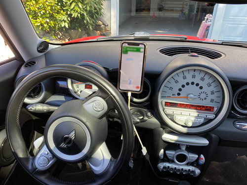 The Gemini Phone Mount for MINI Convertible R57 (Cabrio) 2009 to 2015 Qi2 Charger
