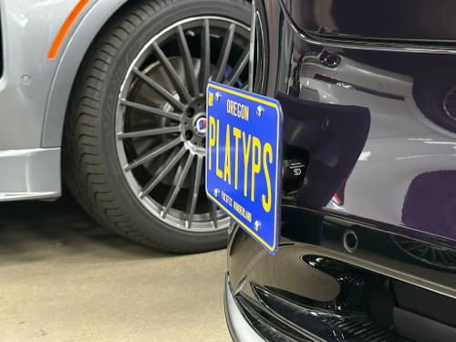 The Platypus License Plate Mount for Lucid Gravity 1st gen 2026 to 2027