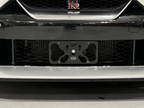 The Platypus License Plate Mount for Nissan GT-R 2009 to 2024 2017-2024 Facelift