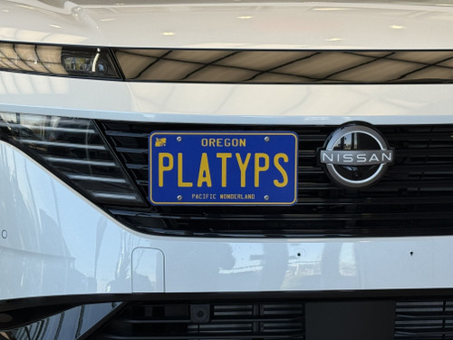 The Platypus License Plate Mount for Nissan Murano 4th gen Z53 2025 to 2026