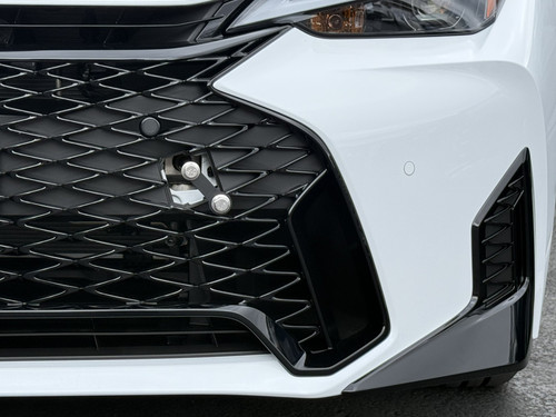 Position the inlcuded extension arm as shown. Using the extension arm will keep the plate frame from setting off the parking/proximity sensors. 