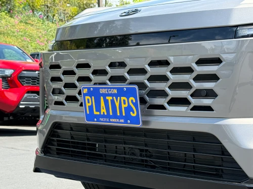 The Platypus License Plate Mount for Toyota RAV4 6th gen XA60 2026 to 2027 LE, SE, XLE, XSE, Limited, GR Sport