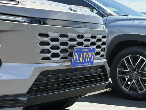 The Platypus License Plate Mount for Toyota RAV4 Hybrid 6th gen XA60 2026 to 2027 LE, SE, XLE, XSE, Limited, GR Sport