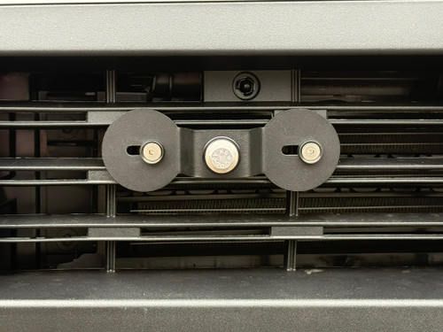 The Platypus License Plate Mount shown on a 2026 Chevy Traverse LT