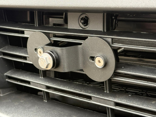 The Platypus License Plate Mount shown on a 2026 Chevy Traverse LT