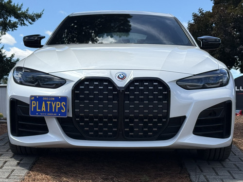 The Platypus License Plate Mount for BMW 4 Series Gran Coupe 2nd gen G26 2022 to 2026 All trims and models