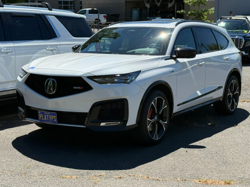 The Platypus License Plate Mount shown on a 2026 Acura MDX Type S