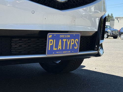 The Platypus License Plate Mount for Acura MDX 4th gen YD8/9/YE1 2022 to 2026 Type S