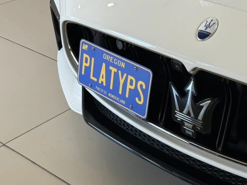 The Platypus License Plate Mount for Maserati GranTurismo 2nd gen M189 2024 to 2026