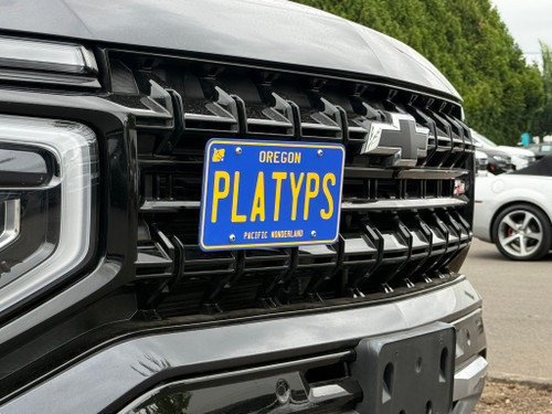 The Platypus License Plate Mount for Chevrolet Suburban 12th gen 2021 to 2027 Z71