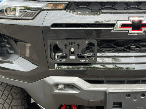 The Platypus License Plate Mount for Chevrolet Colorado 3rd gen 2023 to 2026 ZR2