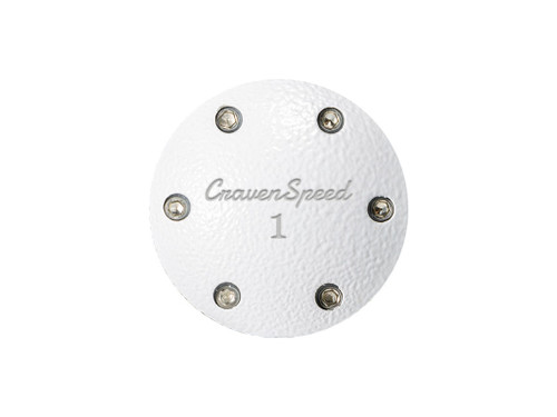 White Shift Knob Cap - Golf