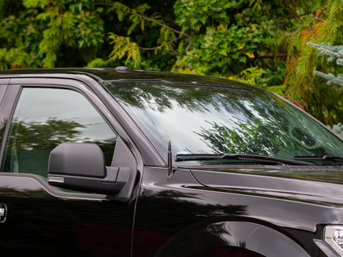 The Bullet Style Stubby Antenna by CravenSpeed installed on a 2018 Crew Cab F-150 FX4