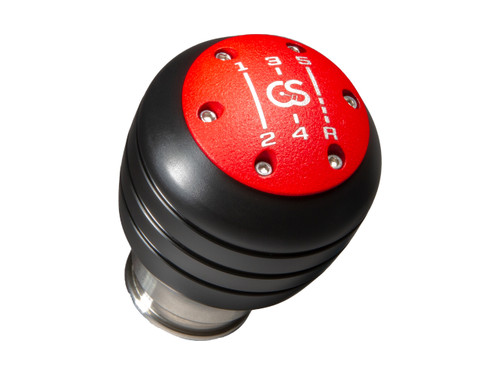 The Red 5-Speed version of the CravenSpeed Shift knob for the NB Miata