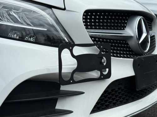 The Platypus License Plate Mount for Mercedes-Benz C-Class 4th gen W205 2015 to 2021 2019-2021 (facelift) Non-AMG models