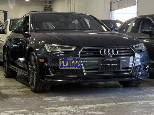The Platypus License Plate Mount for Audi A4 B9 - 8W 2017 to 2025 2017-2019 (Pre-facelift)