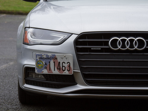The Platypus License Plate Mount for Audi A4 B7 - 8E 2006 to 2008