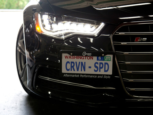 The Platypus License Plate Mount for Audi A6 4th gen C7 2012 to 2018