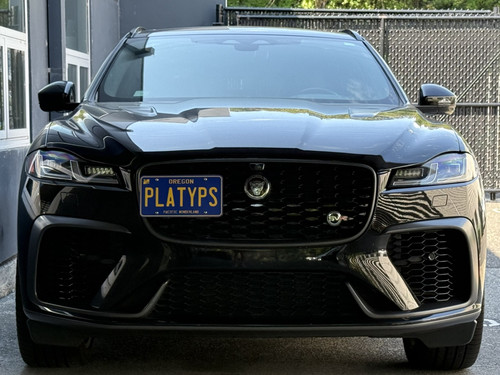 The Platypus License Plate Mount for Jaguar F-PACE 2017 to 2026