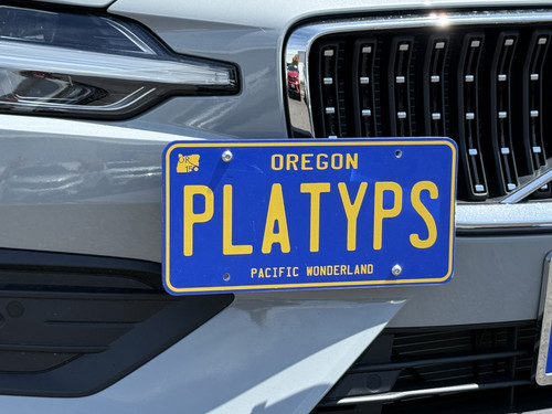 The Platypus License Plate Mount for Volvo V60 Cross Country 3rd gen 2020 to 2026