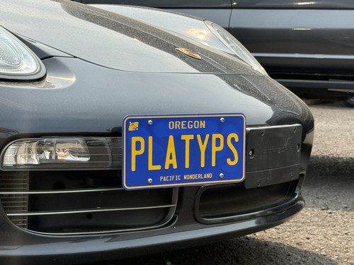 The Platypus License Plate Mount for Porsche Boxster 2nd gen 987 2005 to 2012