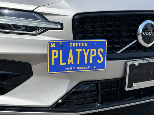 The Platypus License Plate Mount for Volvo V60 3rd gen 2019 to 2025