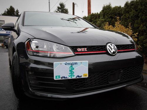 The Platypus License Plate Mount for Volkswagen Golf Alltrack A7 Typ 5G 2017 to 2019