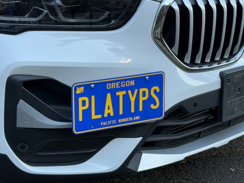 The Platypus License Plate Mount for BMW X1 2nd gen F48 2016 to 2022