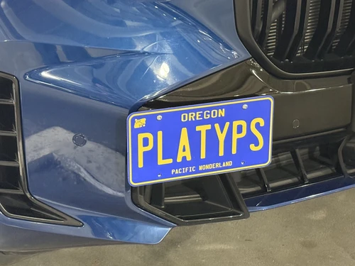 The Platypus License Plate Mount for BMW X5 G05 2019 to 2026 M60i (2024+), X5 M/Competition (2020-2026)