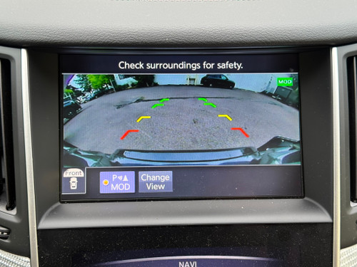When installed correctly, the Platypus License Plate Mount should not interfere with the parking/proximity sensors or block the front-view/360 camera (if equipped).