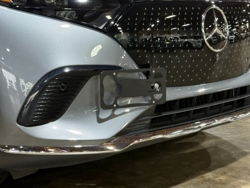 The Platypus License Plate Mount for Mercedes-Benz EQS SUV 1st gen 2023 to 2026