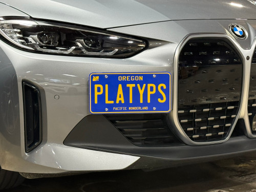 The Platypus License Plate Mount for BMW i4 2022 to 2025 eDrive35/eDrive40
