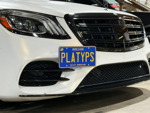 The Platypus License Plate Mount for Mercedes-Benz S-Class 6th gen W222 2014 to 2020 All other trims and models