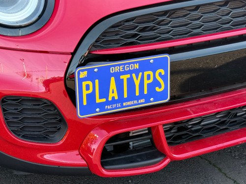 The Platypus License Plate Mount for MINI Cooper F55 2014 to 2024