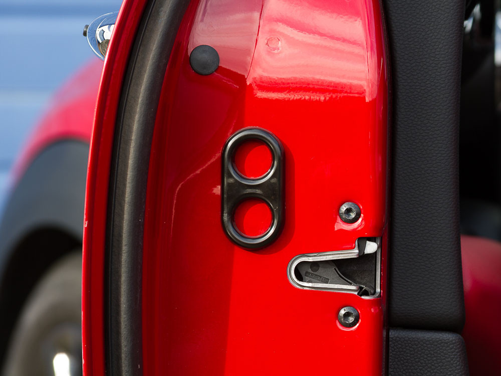 The Jam Handle installed on a MINI Cooper S.