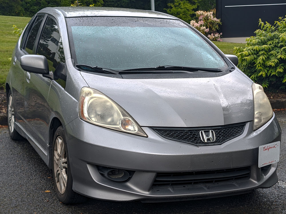 The Platypus License Plate Mount for Honda Fit 2nd gen 2009 to 2013