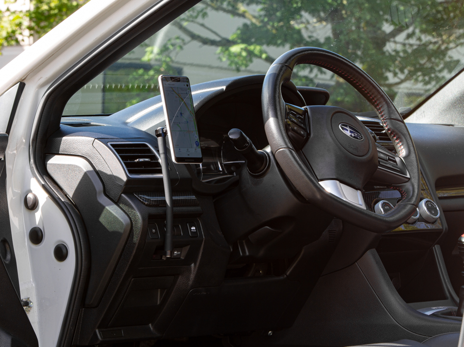 The CravenSpeed Gemini Phone Mount Installed in a Chevrolet Spark