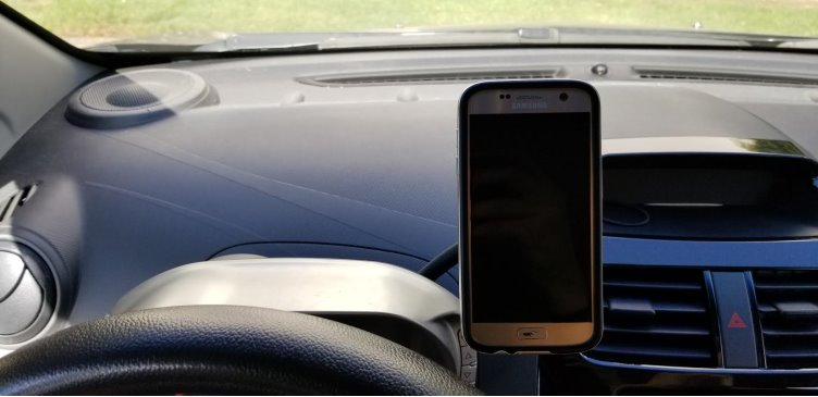 The Gemini Phone Mount for Chevrolet Spark 1st gen 2013 to 2015 Magnet